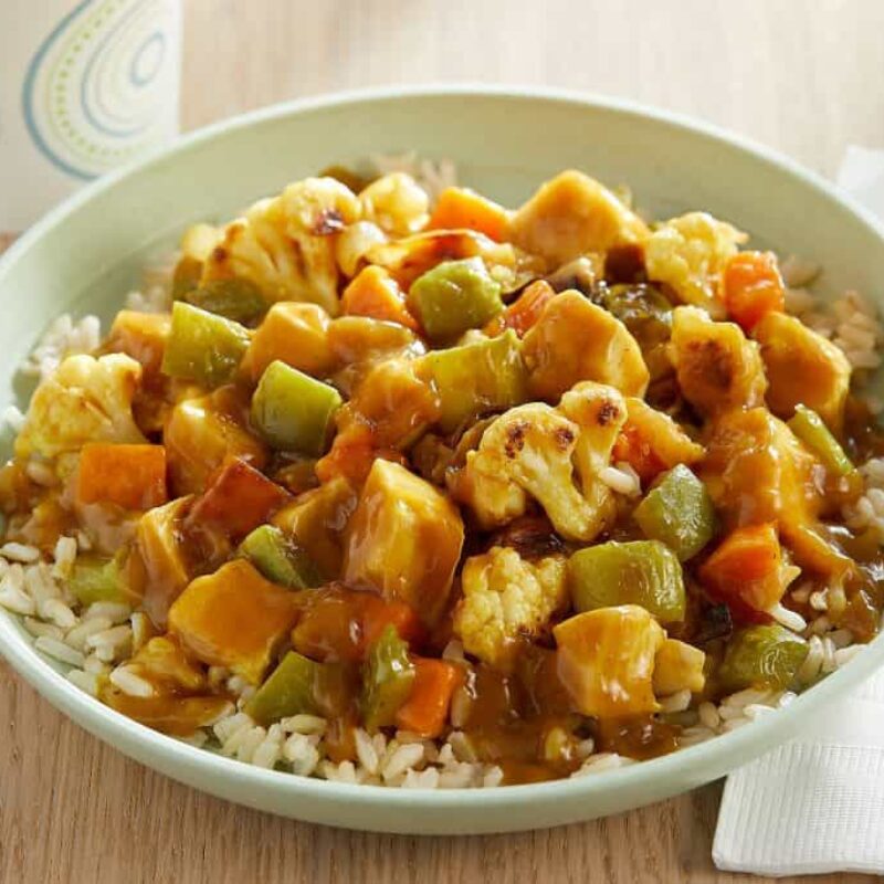 Curried Chicken with Roasted Vegetables